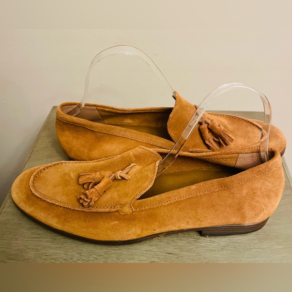 NWT Express Men’s Suede Tan Tassel Loafers